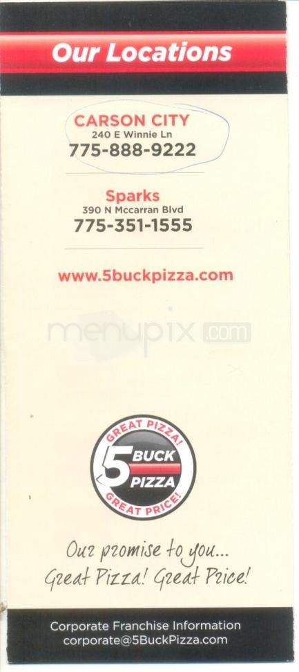/2800704/5-Buck-Pizza-Carson-City-NV - Carson City, NV