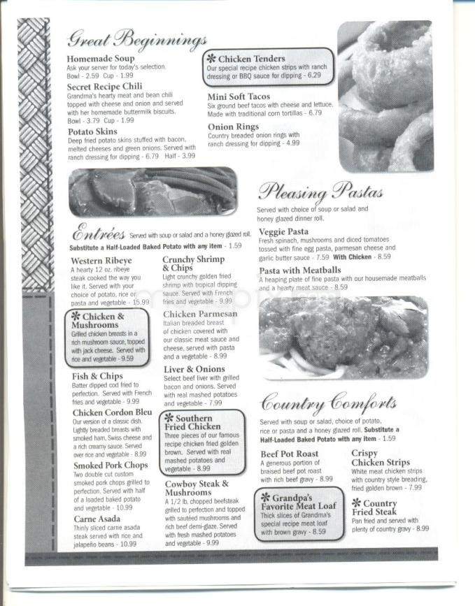 Grandma Hattie's - Carson City, NV menu_pic