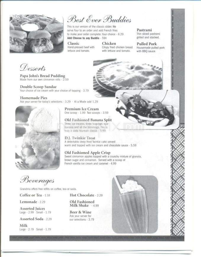 Grandma Hattie's - Carson City, NV menu_pic