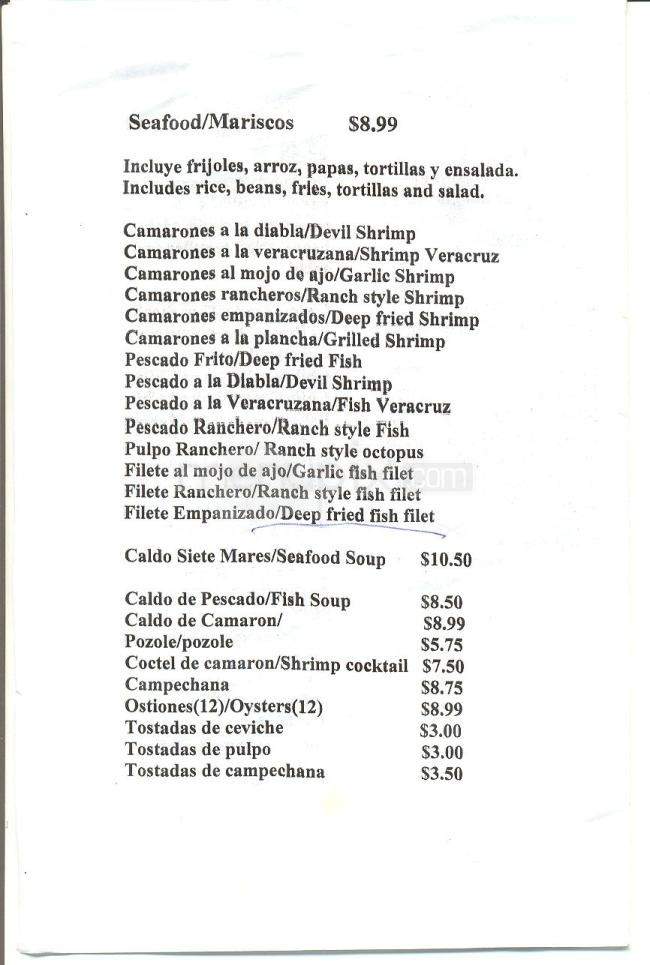 Playa Azul Mexican Restaurant - Carson City, NV menu_pic