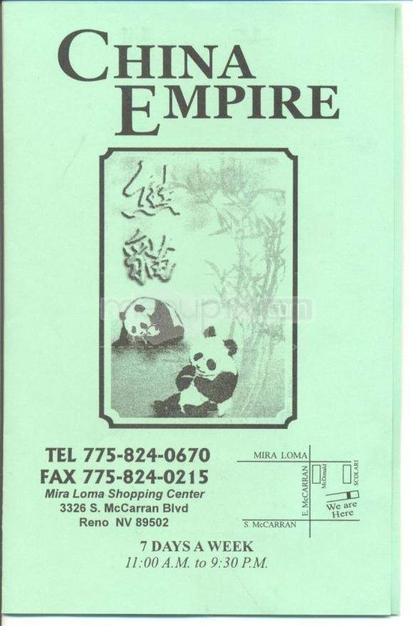 China Empire - Reno, NV menu_pic