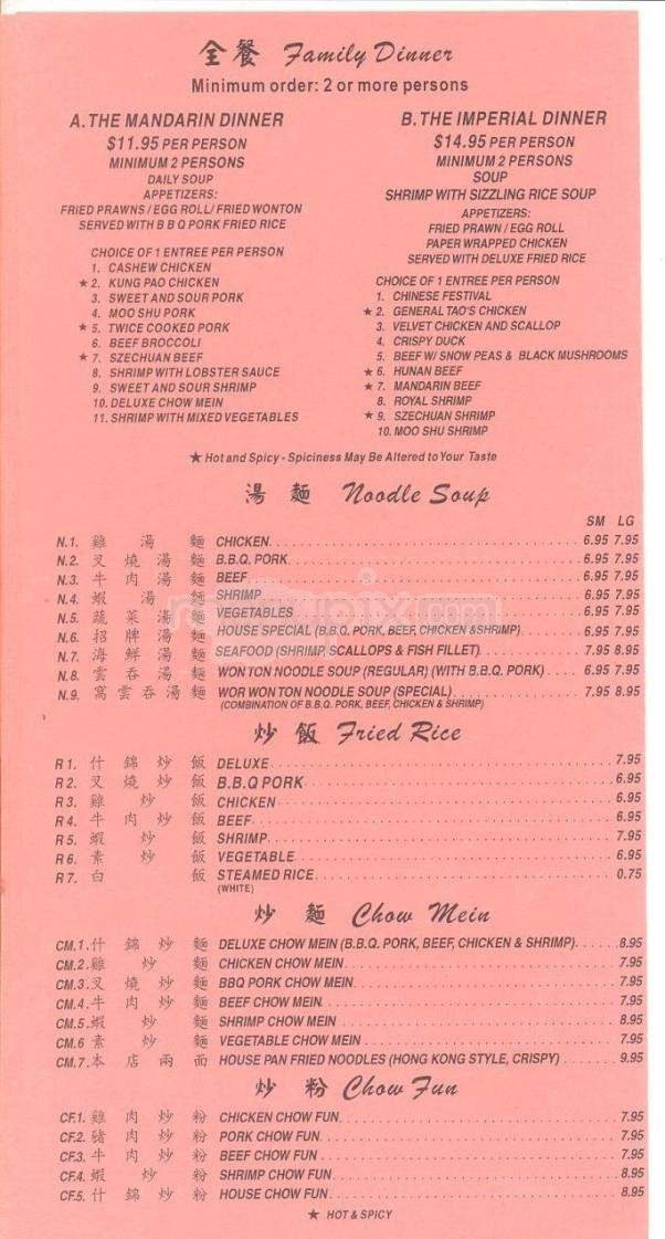 Panda Kitchen - Carson City, NV menu_pic