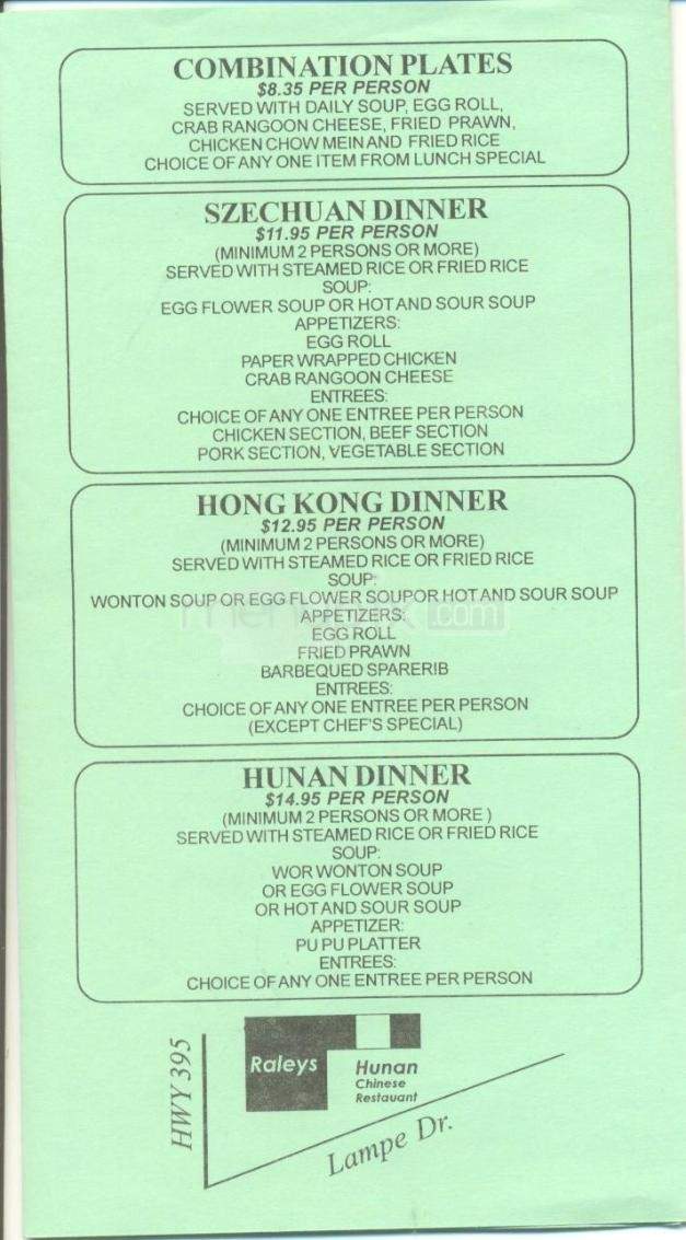 Hunan Chinese Restaurant - Gardnerville, NV menu_pic