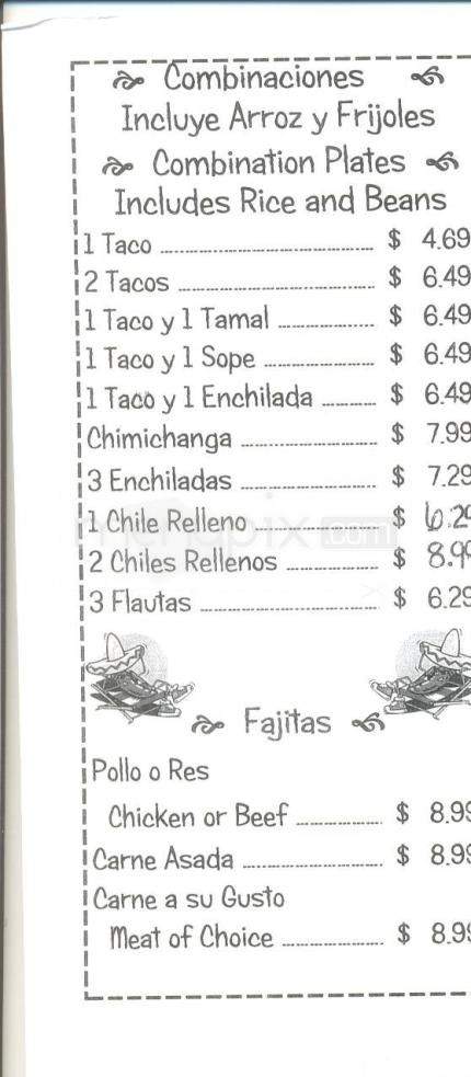 Super Taqueria Mexico - Reno, NV menu_pic