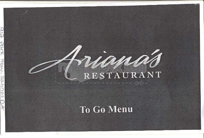 /339201/Arianas-Restaurant-Menu-Salinas-CA - Salinas, CA