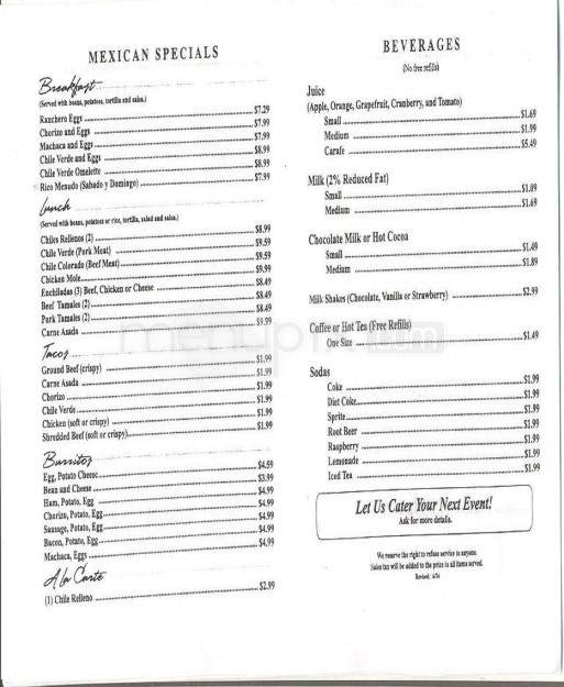 Ariana's Restaurant - Salinas, CA menu_pic