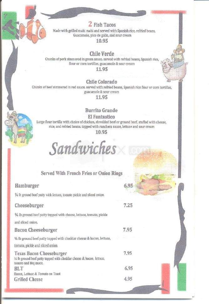 La Casona - Frederick, MD menu_pic