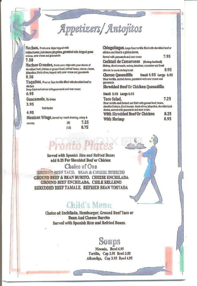 La Casona - Frederick, MD menu_pic