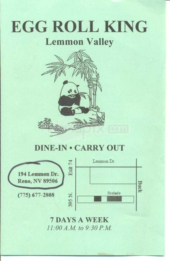 Egg Roll King - Reno, NV menu_pic