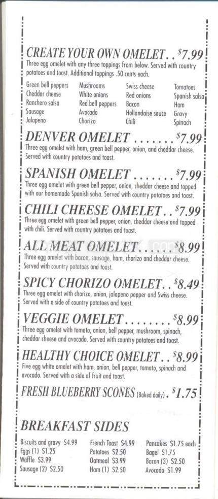 Westside Cafe & Coffee Co. - Reno, NV menu_pic
