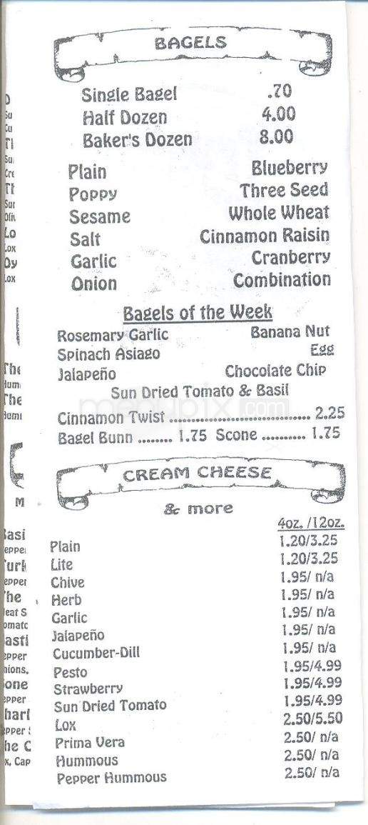 Truckee Bagel Company - Truckee, CA menu_pic