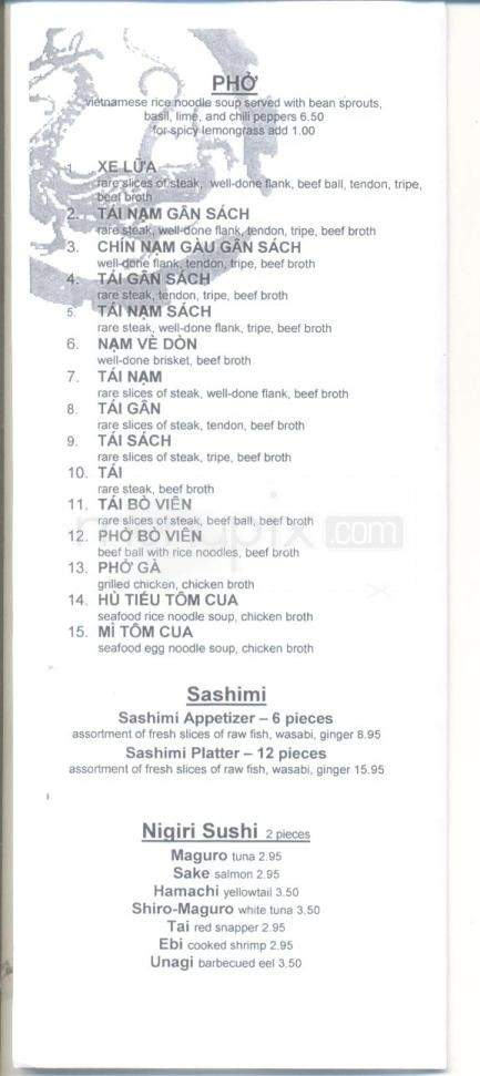 Genghix Asian Fusion - Carson City, NV menu_pic