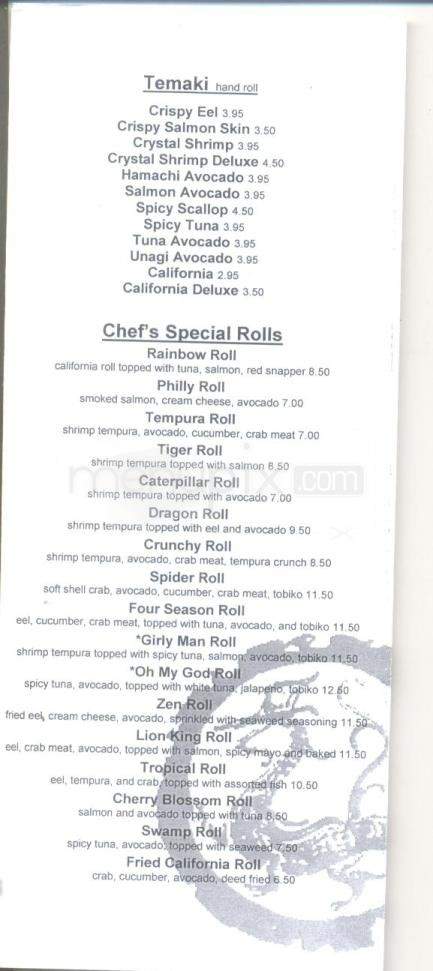 Genghix Asian Fusion - Carson City, NV menu_pic