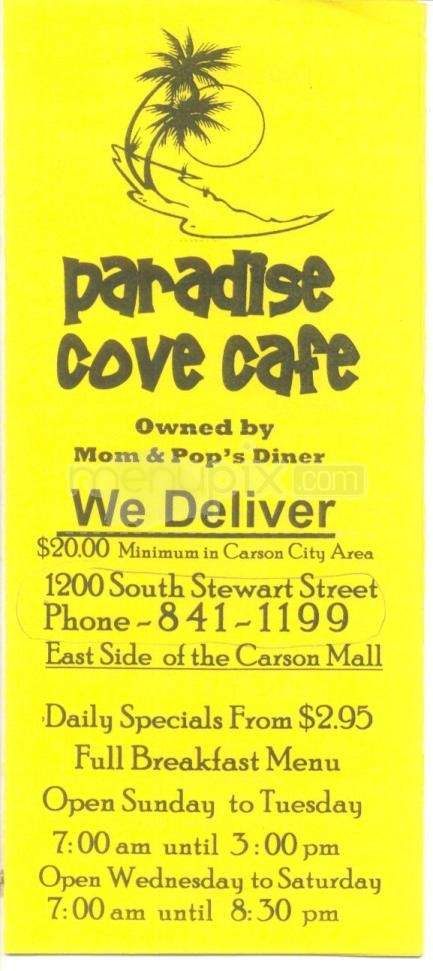 /511572/Paradise-Cove-Cafe-Carson-City-NV - Carson City, NV