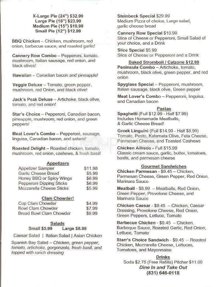 /5548673/Cannery-Row-Pizzeria-Menu-Monterey-CA - Monterey, CA