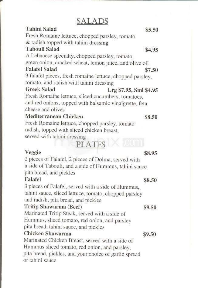 Koko's Cafe - Monterey, CA menu_pic