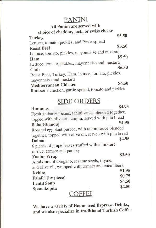 Koko's Cafe - Monterey, CA menu_pic