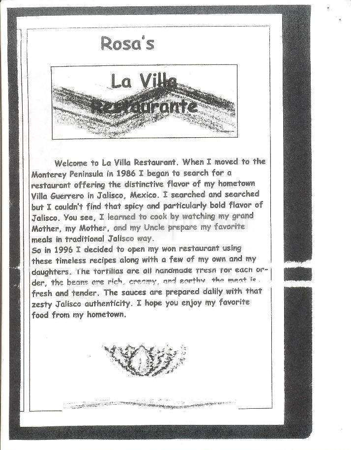 /5549078/Rosa-La-Villa-Restaurant-Menu-Seaside-CA - Seaside, CA