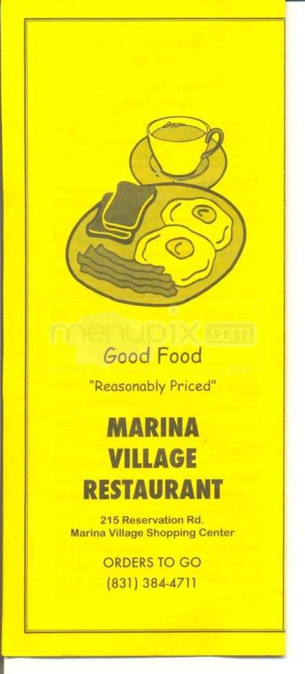 /5549302/Marina-Village-Restaurant-Menu-Marina-CA - Marina, CA