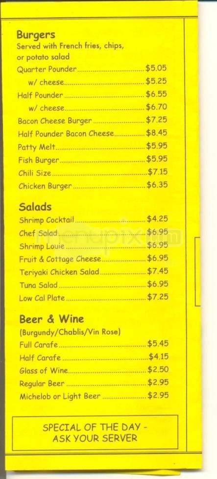 Marina Village Restaurant - Marina, CA menu_pic