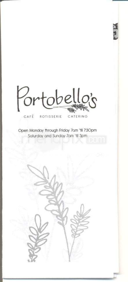 Portobello's - Salinas, CA menu_pic