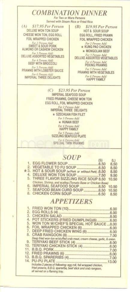 Chinese Cuisine - Tahoe City, CA menu_pic