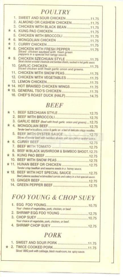 Chinese Cuisine - Tahoe City, CA menu_pic