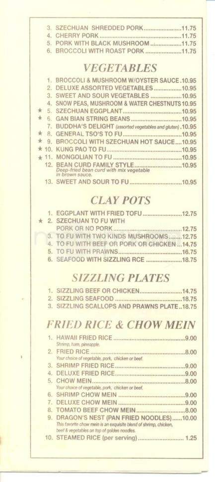 Chinese Cuisine - Tahoe City, CA menu_pic