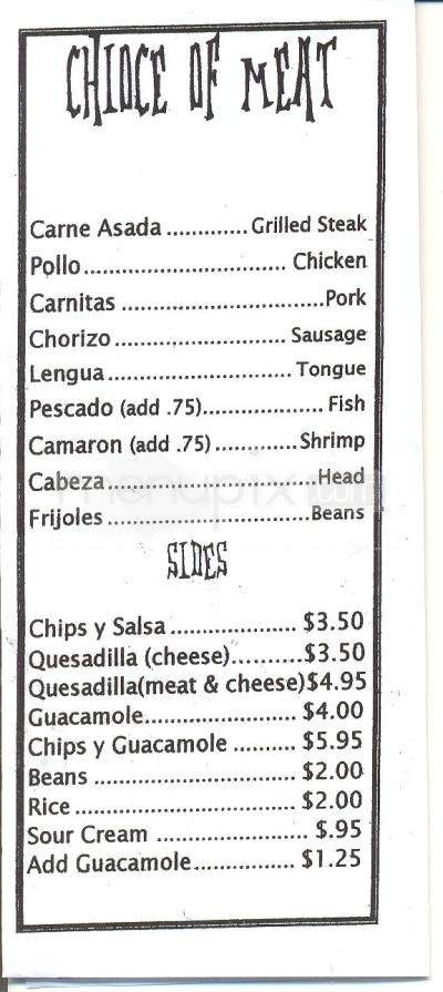 /5575703/Sanchos-Menu-Tahoe-Vista-CA - Tahoe Vista, CA