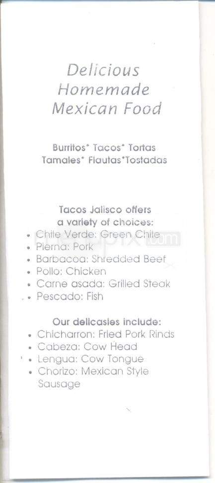 /5575732/Tacos-Jalisco-Menu-Kings-Beach-CA - Kings Beach, CA