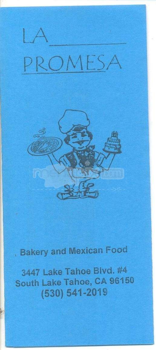 La Promesa Bakery & Mexican Fd - South Lake Tahoe, CA menu_pic