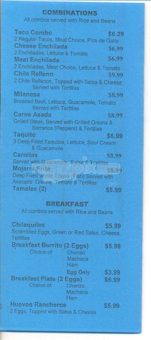 La Promesa Bakery & Mexican Fd - South Lake Tahoe, CA menu_pic