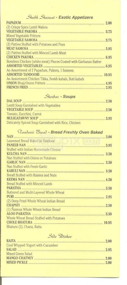 /5575849/Taj-Mahal-Indian-Cuisine-Menu-South-Lake-Tahoe-CA - South Lake Tahoe, CA