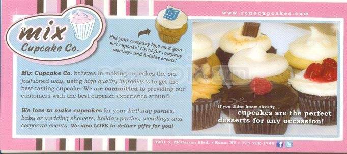 Mix Cupcake Co. - Reno, NV menu_pic
