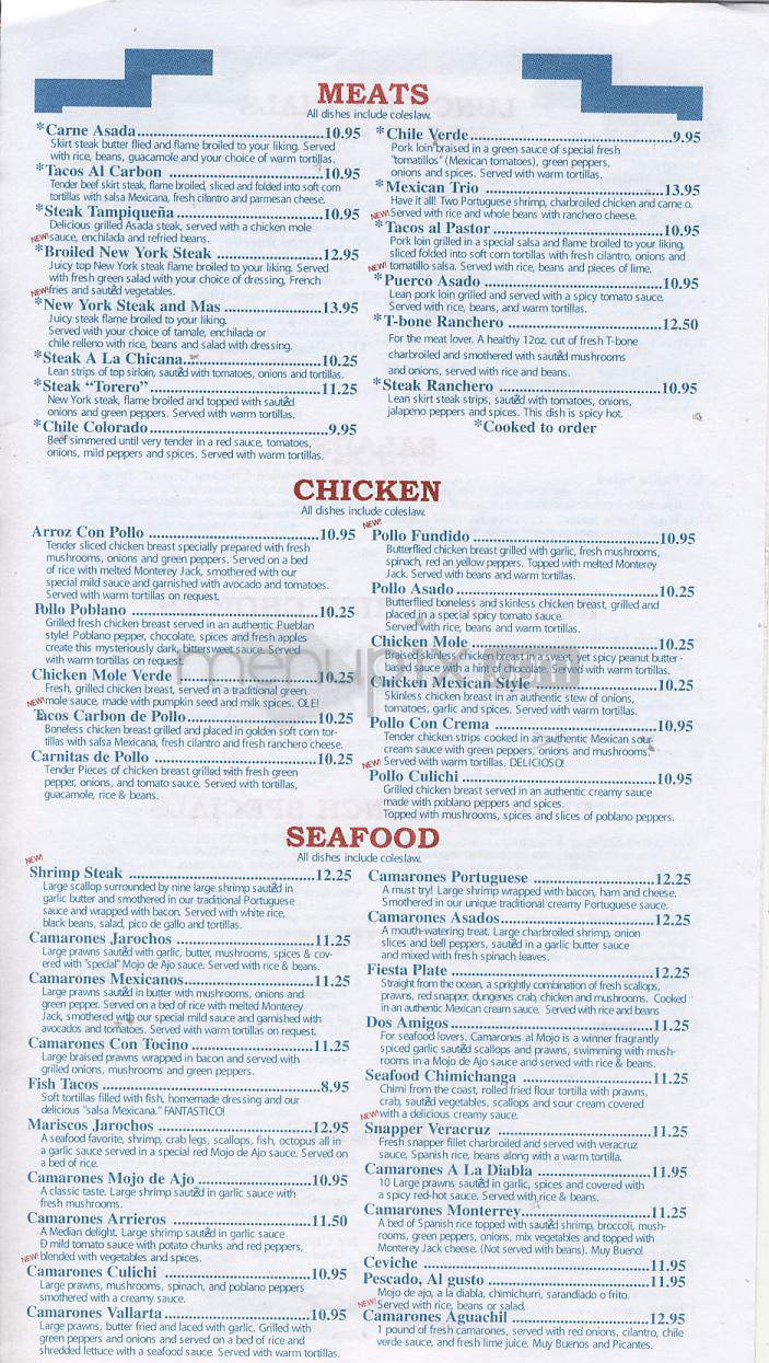 3 Margaritas - Longmont, CO menu_pic