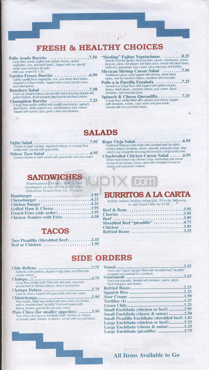 3 Margaritas - Longmont, CO menu_pic