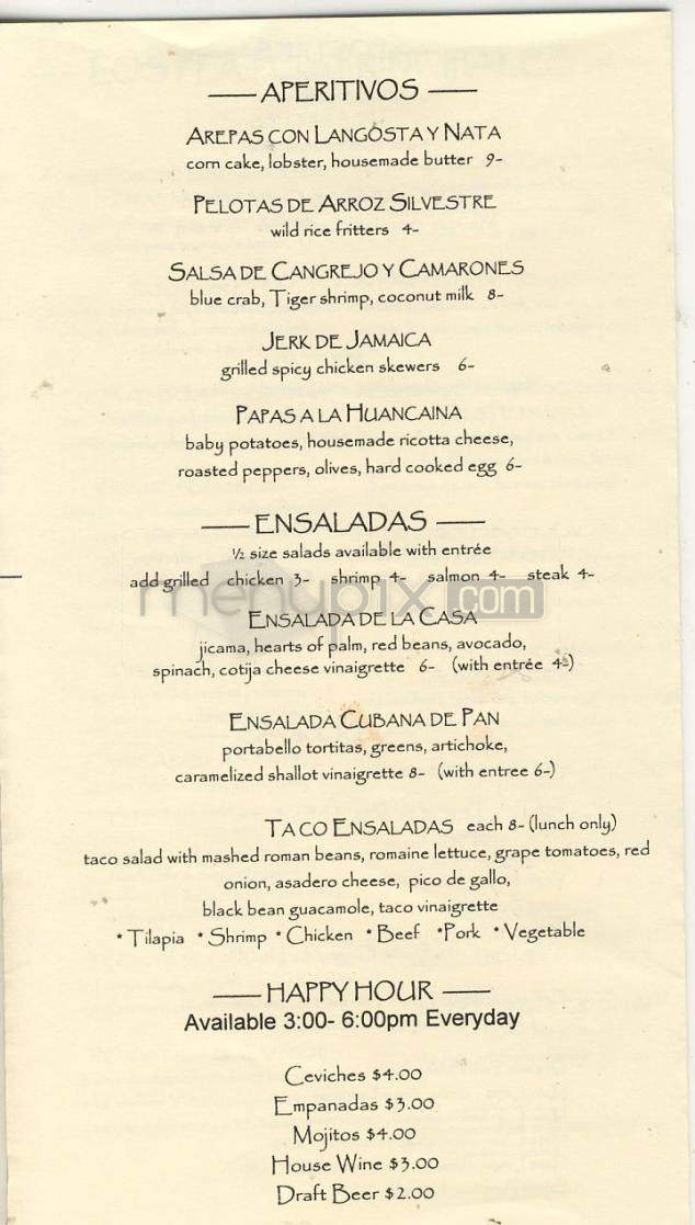 Aji Restaurant - Boulder, CO menu_pic