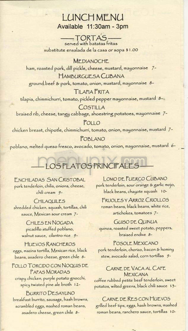 Aji Restaurant - Boulder, CO menu_pic