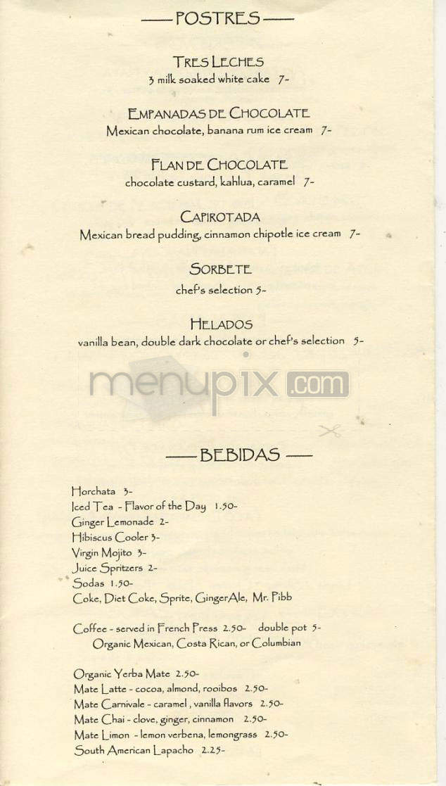 Aji Restaurant - Boulder, CO menu_pic