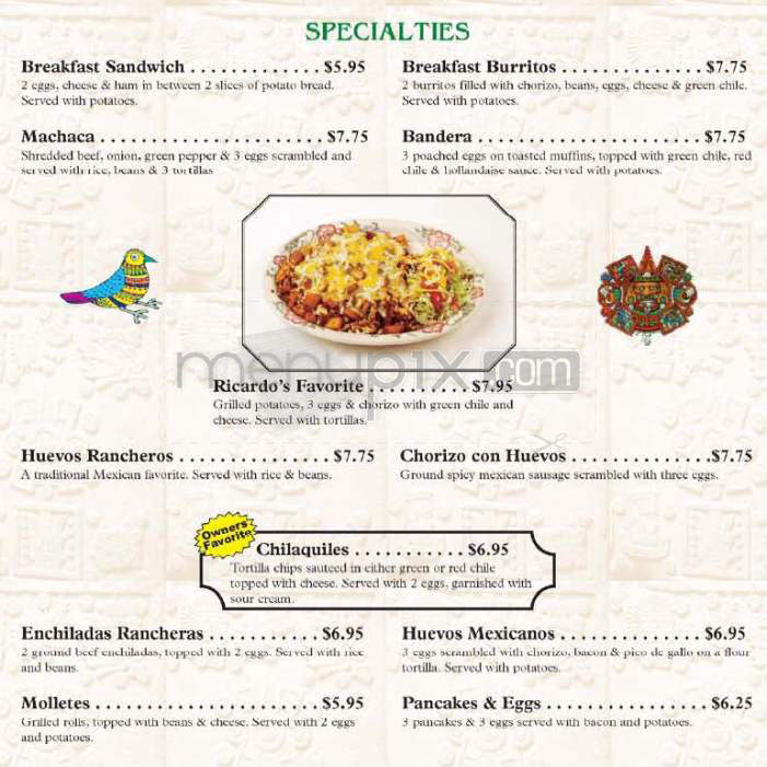 Ajuua Mexican Restaurant - Longmont, CO menu_pic