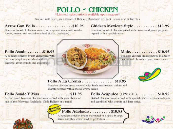 Ajuua Mexican Restaurant - Longmont, CO menu_pic