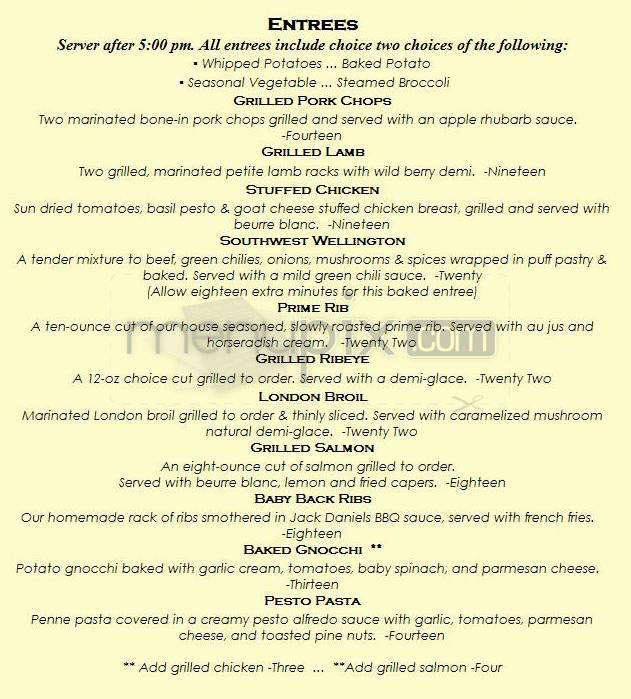 Boulder Broker Inn Restaurant - Boulder, CO menu_pic