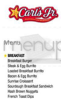 Carl's Jr - Firestone, CO menu_pic