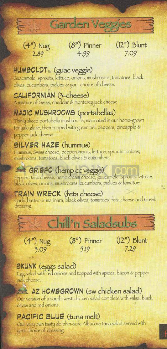 Cheba Hut Toasted Subs - Boulder, CO menu_pic