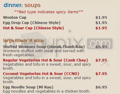Chez Thuy Restaurant - Boulder, CO menu_pic