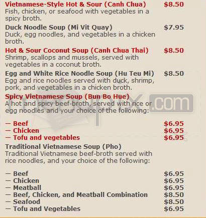 Chez Thuy Restaurant - Boulder, CO menu_pic