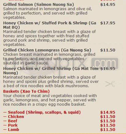 Chez Thuy Restaurant - Boulder, CO menu_pic