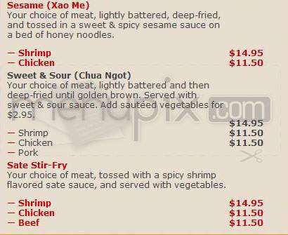 Chez Thuy Restaurant - Boulder, CO menu_pic