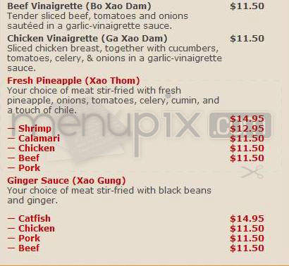 Chez Thuy Restaurant - Boulder, CO menu_pic