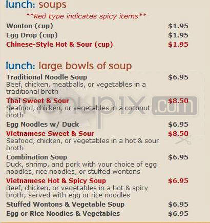 Chez Thuy Restaurant - Boulder, CO menu_pic
